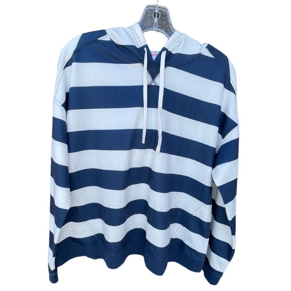 44 degrees North wide striped hoodie size L.